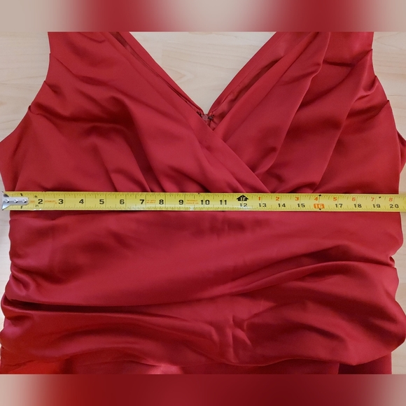 Davids Bridal Red Long Gown - Picture 11 of 11